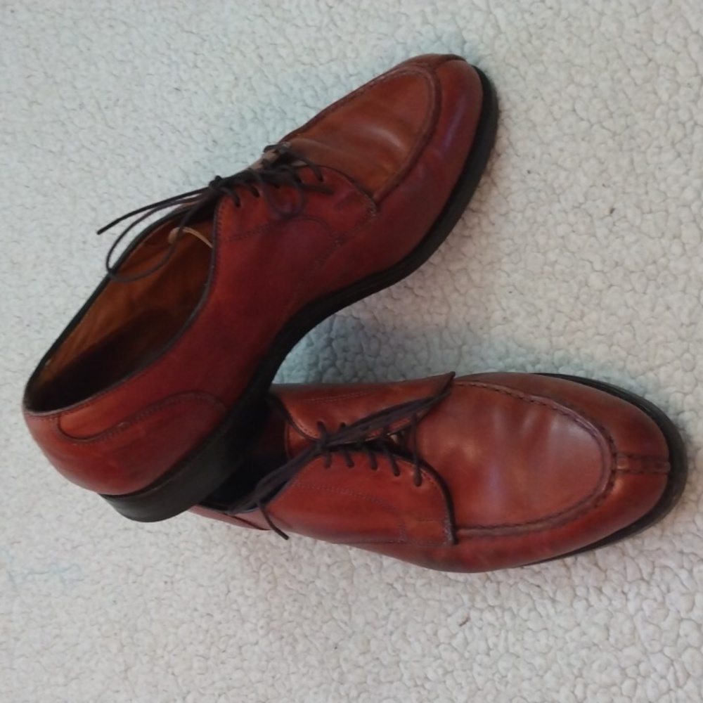 Allen Edmonds Bradley Leather Norwegian Split Toe Derby Shoes (Made in USA) 9.5D - Picture 14 of 15